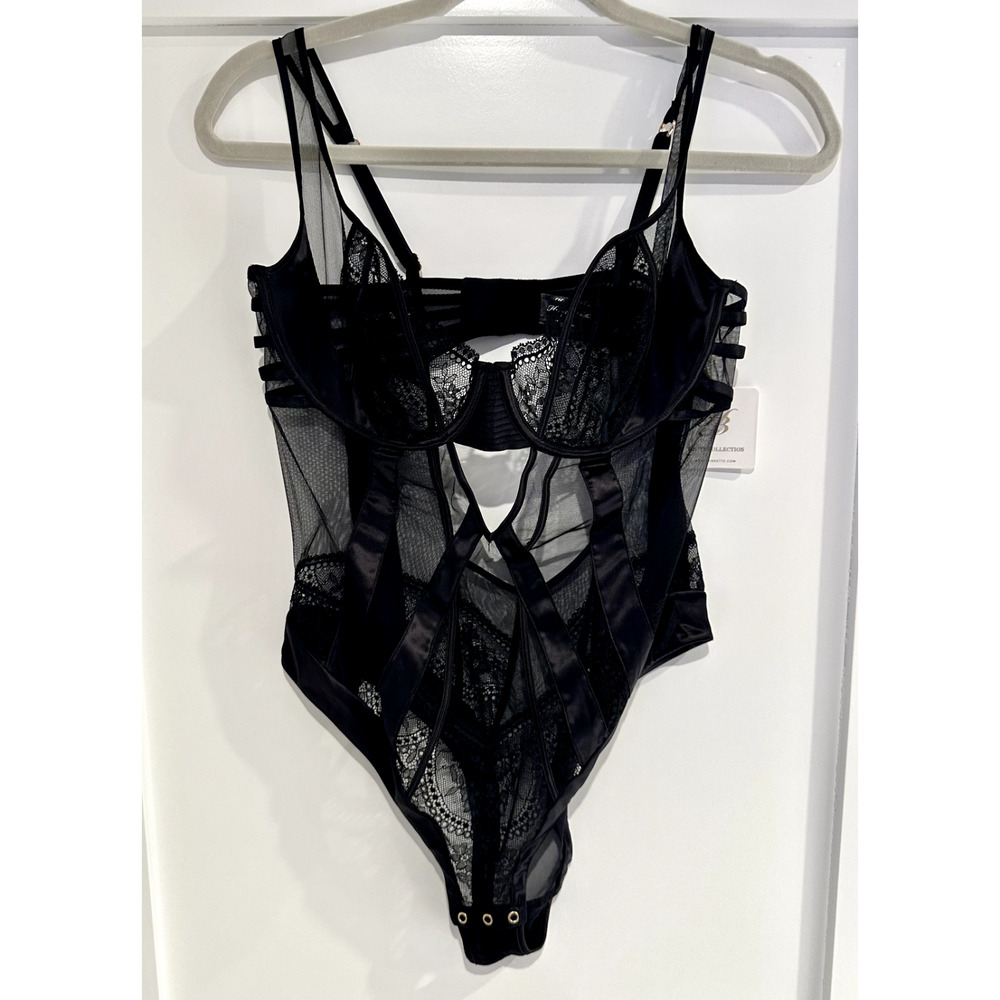Honey Birdette JACQUI🖤 Black Lace Bodysuit 34G - Picture 2 of 4